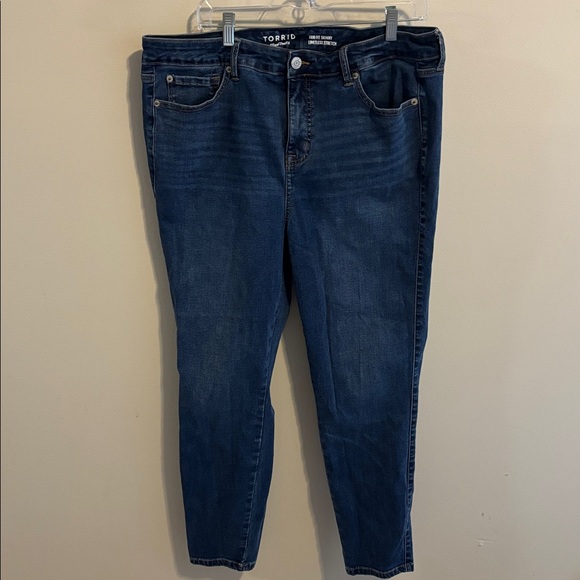 torrid Denim - Torrid Dark Blue jeans trio for skinny jeans size 16-20